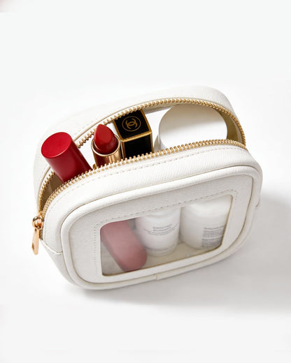 Diaper Bag Organizer Pouch Set, Waterproof Travel Clear Makeup Bag Set for Women Small Toiletry Bag Travel Packing Organizer Bags Cosmetic Case with Zipper Compact Car Organizer Bag