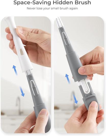 Baby Bottle Brush Set: 2 Pack Kit 360° Clean All Feeding Essential