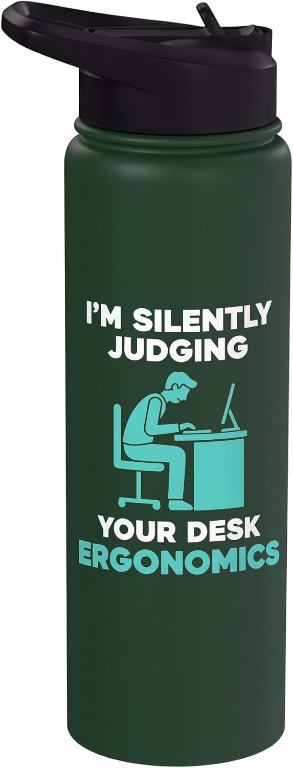 Silently Judging Desk Ergonomics Stainless Steel Insulated Water Bottle