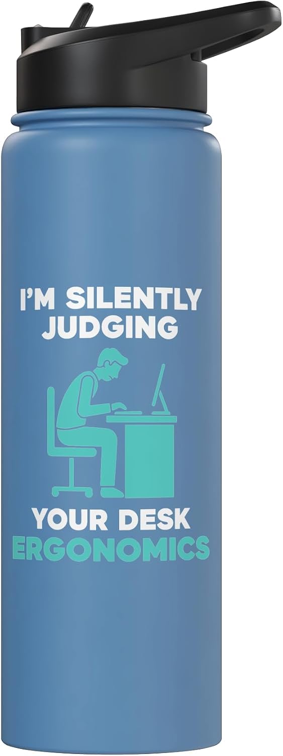 Silently Judging Desk Ergonomics Stainless Steel Insulated Water Bottle