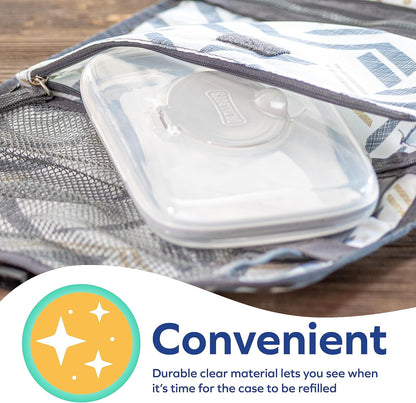 Deluxe Baby Wipes Dispenser for Travel, Grey