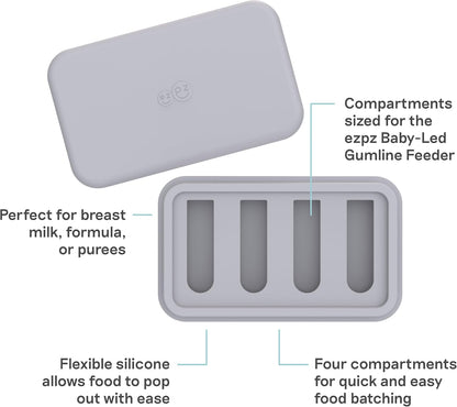 Ice Tray for the Baby-Led Gumline Feeder (Pewter)