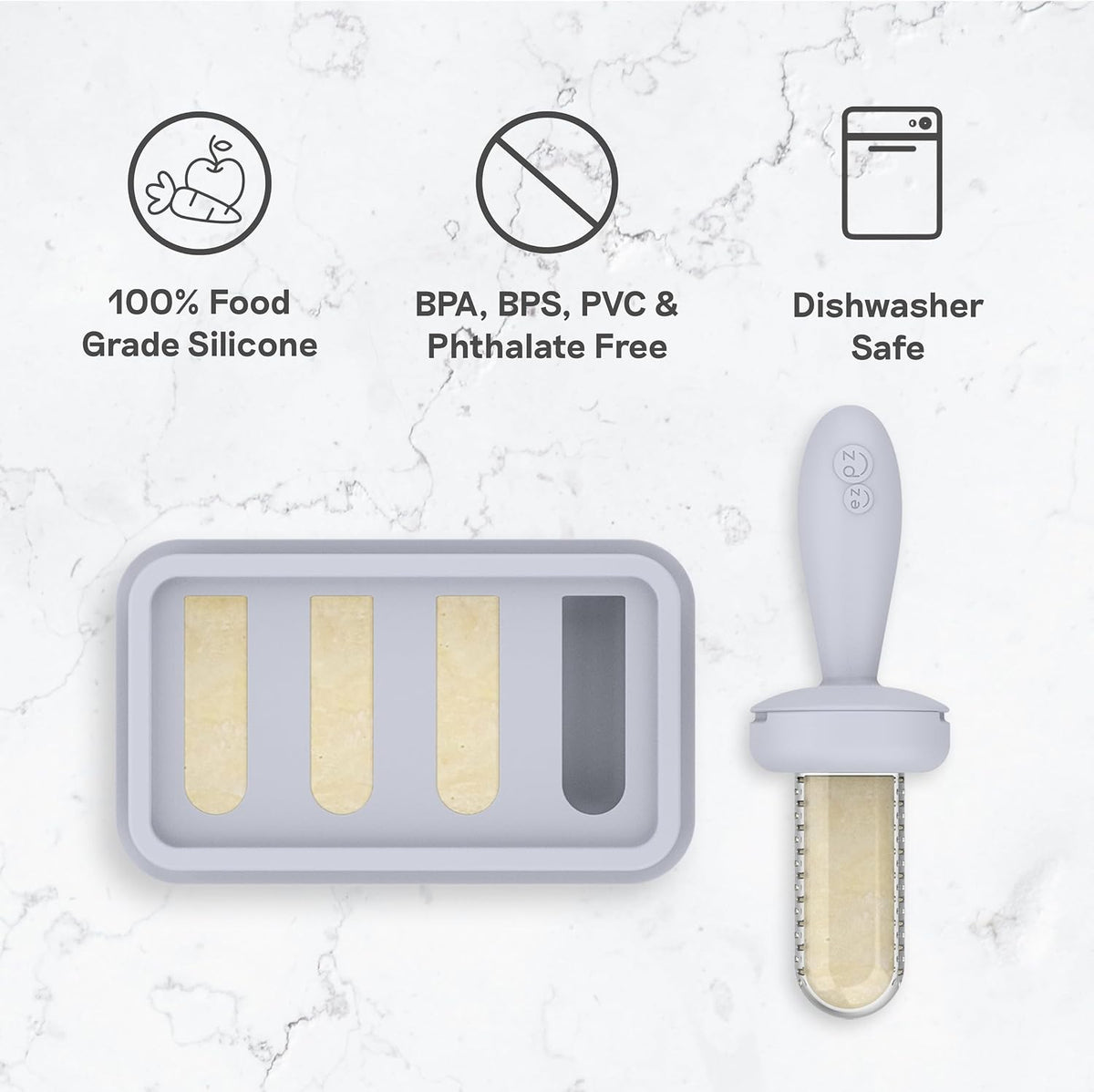 Ice Tray for the Baby-Led Gumline Feeder (Pewter)