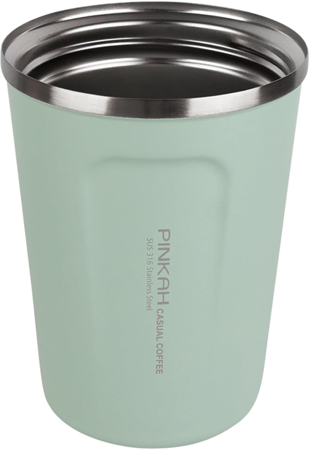12oz Travel Coffee Mug, Double Wall Insulated Coffee Cup with Flip Lid, Vacuum Stainless Steel Reusable Thermal Cup for Hot & Cold Drinks, Mint Green