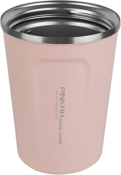 12oz Travel Coffee Mug, Double Wall Insulated Coffee Cup with Flip Lid, Vacuum Stainless Steel Reusable Thermal Cup for Hot & Cold Drinks, Mint Green