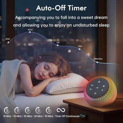 Sound Machine for Sleep, White Noise for Sleeping Adults & Baby