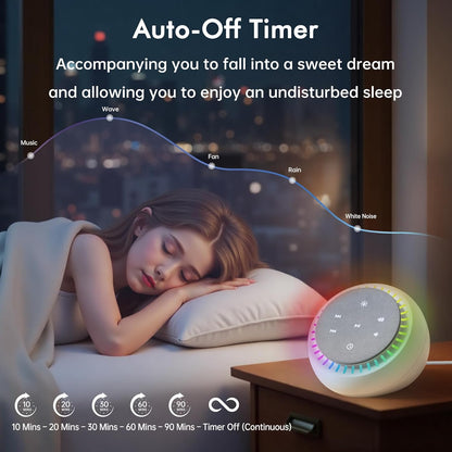 Sound Machine for Sleep, White Noise for Sleeping Adults & Baby