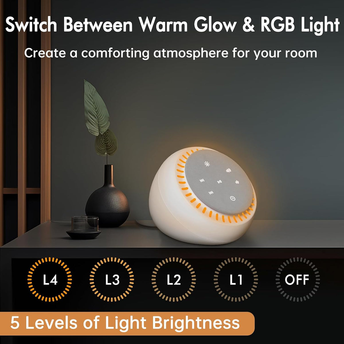 Sound Machine for Sleep, White Noise for Sleeping Adults & Baby