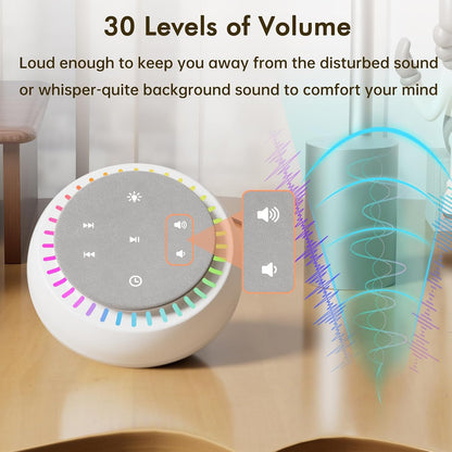 Sound Machine for Sleep, White Noise for Sleeping Adults & Baby