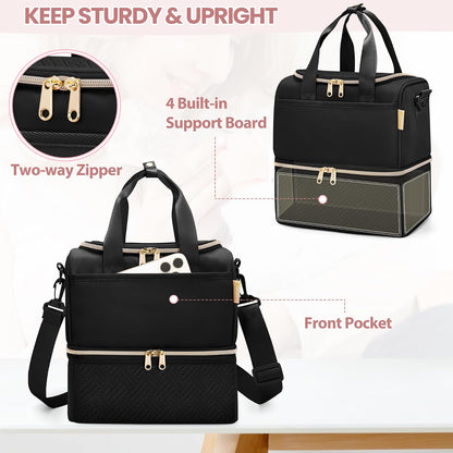 Wearable Breast Pump Bag with Breastmilk Cooler Compartment