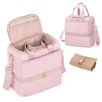 Wearable Breast Pump Bag with Breastmilk Cooler Compartment