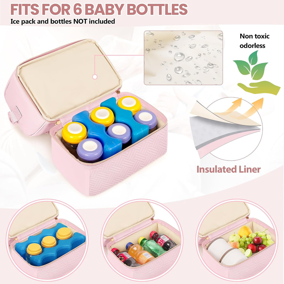 Wearable Breast Pump Bag with Breastmilk Cooler Compartment