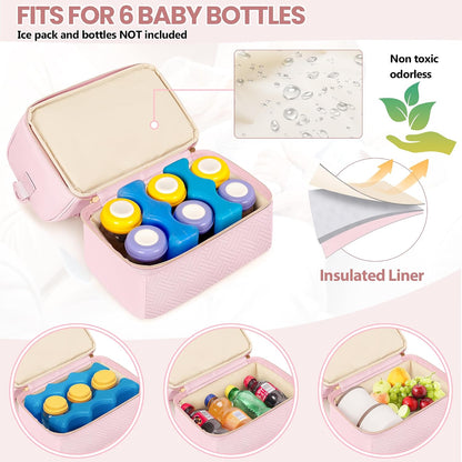 Wearable Breast Pump Bag with Breastmilk Cooler Compartment