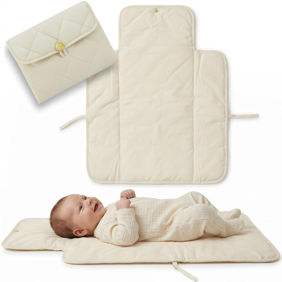 Portable Diaper Changing Pad - Soft and Easy to Clean Mat for Babies