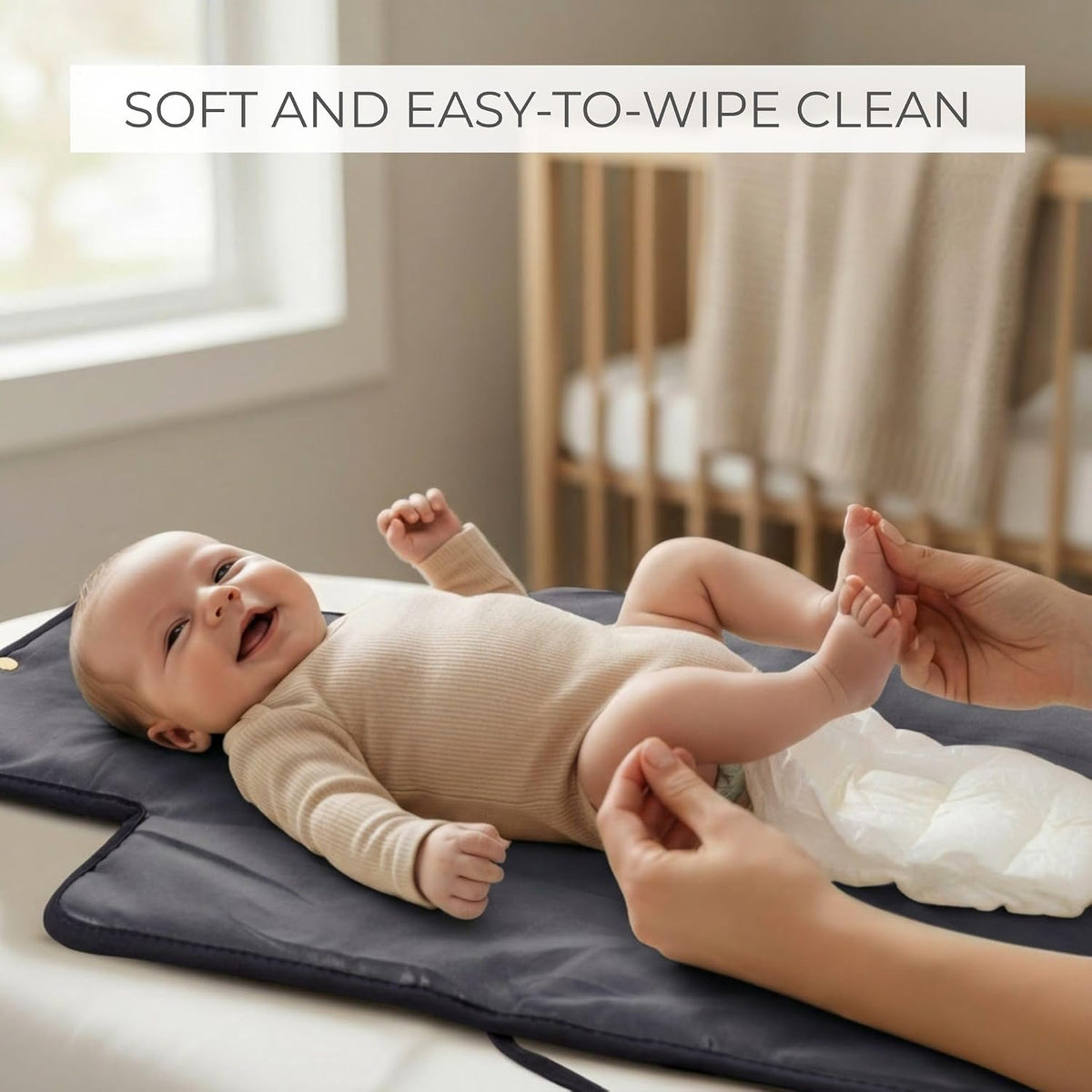 Portable Diaper Changing Pad - Soft and Easy to Clean Mat for Babies