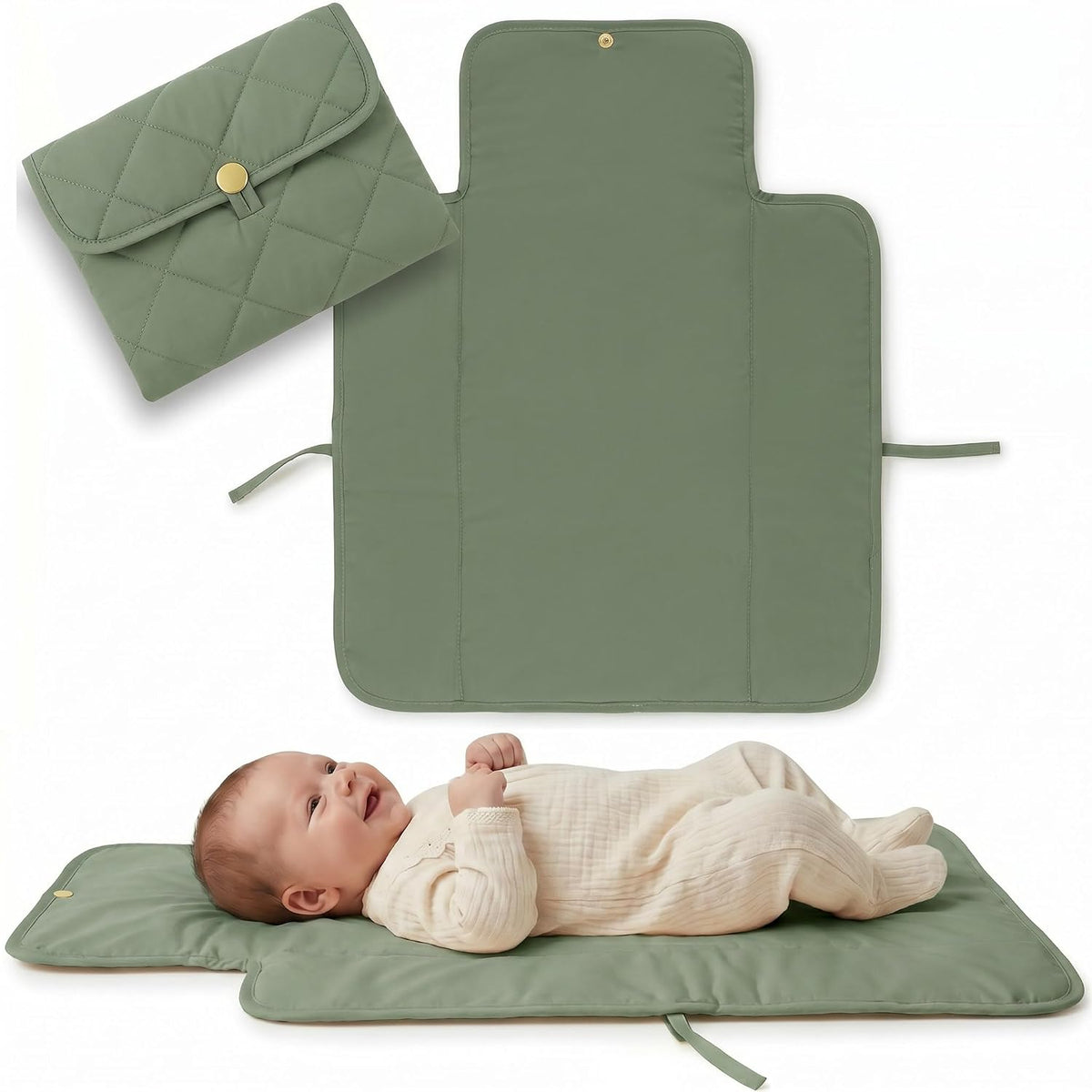 Portable Diaper Changing Pad - Soft and Easy to Clean Mat for Babies