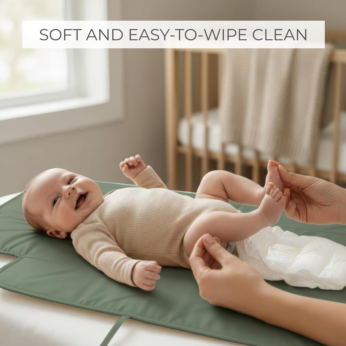 Portable Diaper Changing Pad - Soft and Easy to Clean Mat for Babies