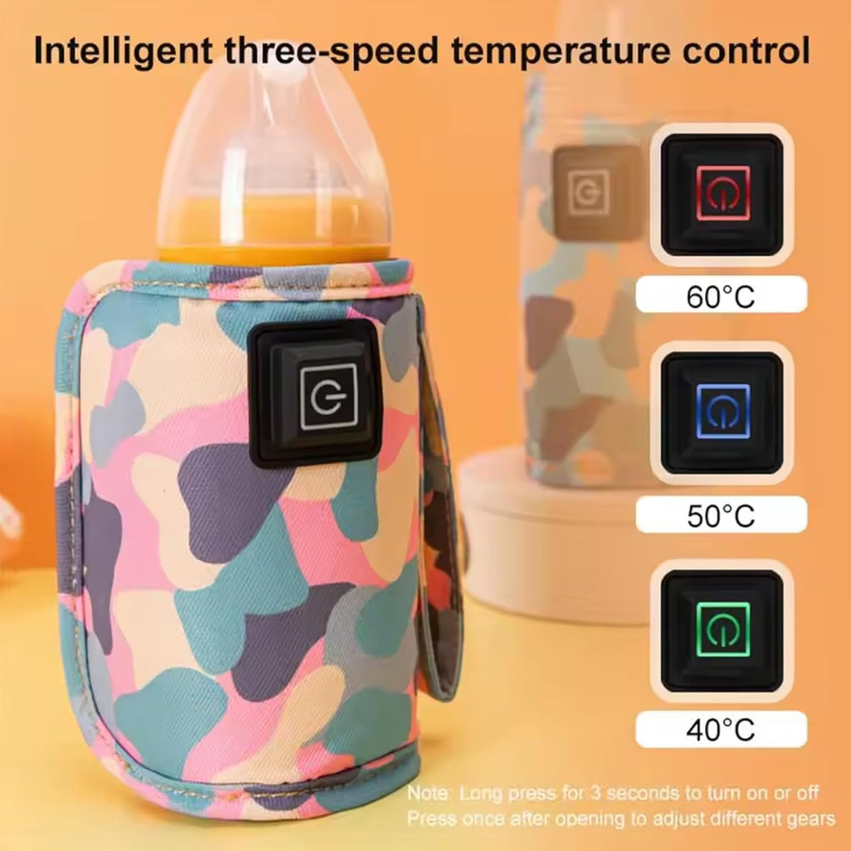 Baby Bottle Warmer Feeding Heater USB Portable Milk Portable Bottle Warmer Travel for car
