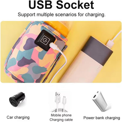Baby Bottle Warmer Feeding Heater USB Portable Milk Portable Bottle Warmer Travel for car