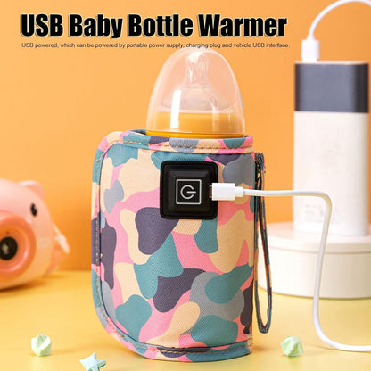 Baby Bottle Warmer Feeding Heater USB Portable Milk Portable Bottle Warmer Travel for car