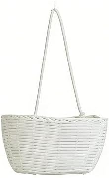 Wall-Hanging Storage Organizer – 3-Tier, Boho Style, Space-Saving, Over the Door Hanging Basket, Decorative Hanging Nursery Baskets for Organizing Living Room, Bathroom and Bedroom