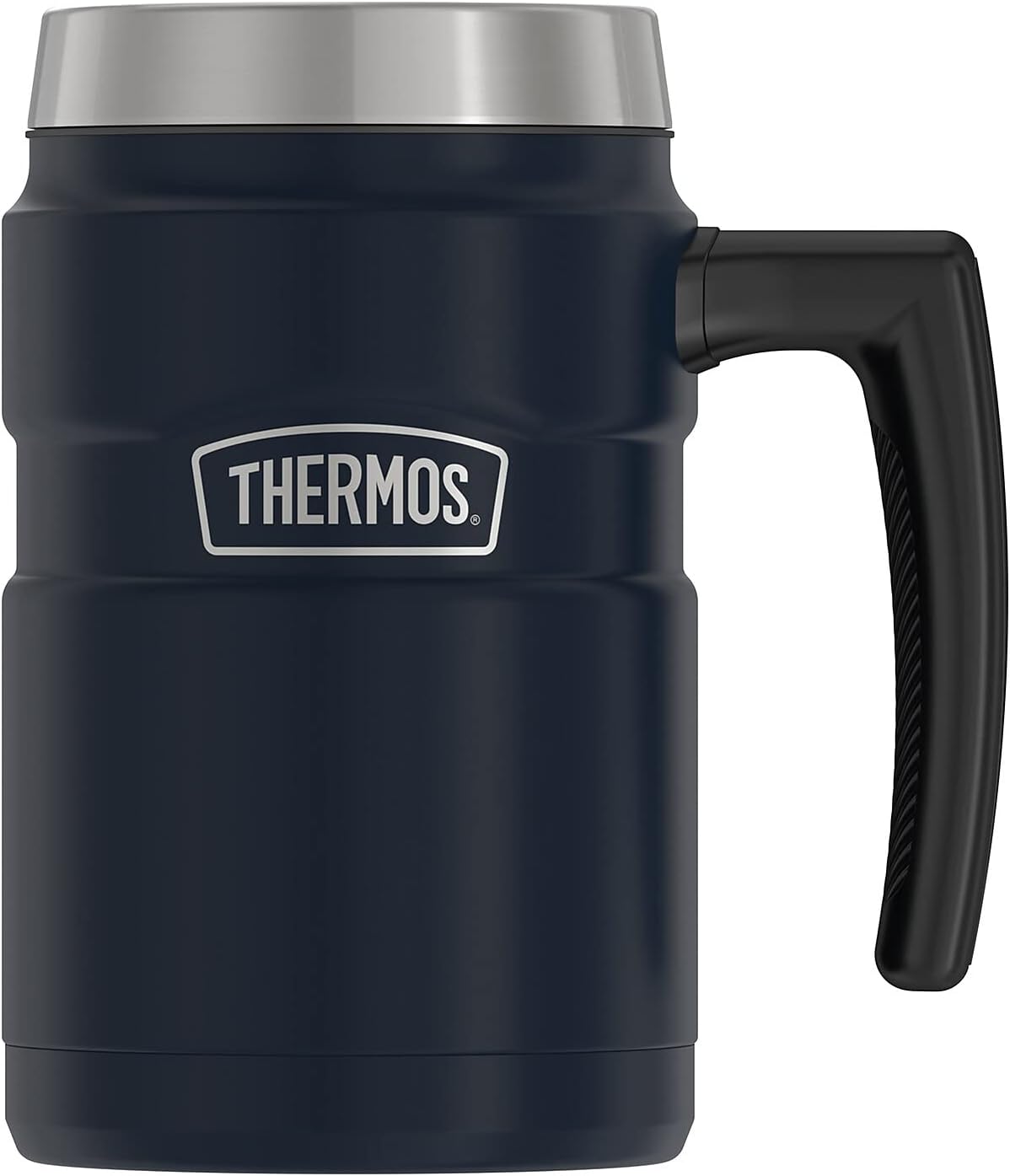 Stainless King 16 Ounce Coffee Desk Mug, Matte Steel