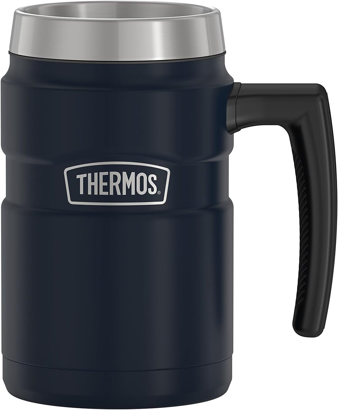 Stainless King 16 Ounce Coffee Desk Mug, Matte Steel