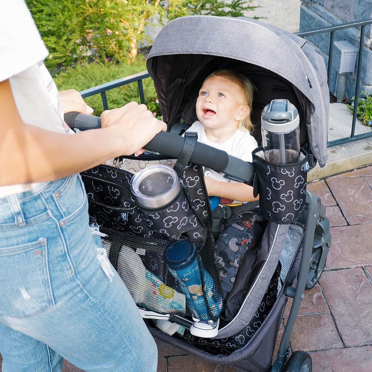 J.L. Childress Universal Cup N Stuff Stroller Cup & Phone Holder, Black