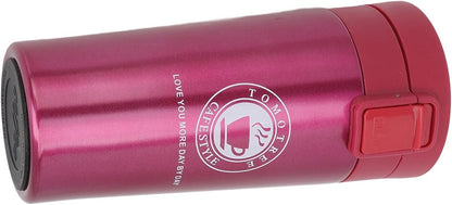Insulated Coffee Cup, Premium Stainless Steel Double Wall Travel Mug with Leakproof Snap Flip Lid s and Office Use 380ml