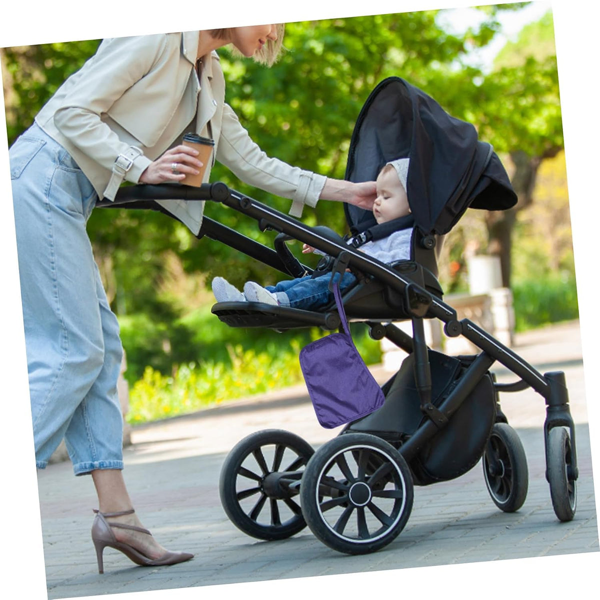 Stroller Sun Shade Canopy Breathable UV Protection Rainproof Cover for Carriage and Bassinet Easy Install Weather-Resistant Sunshade Shield