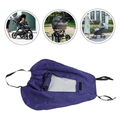 Stroller Sun Shade Canopy Breathable UV Protection Rainproof Cover for Carriage and Bassinet Easy Install Weather-Resistant Sunshade Shield
