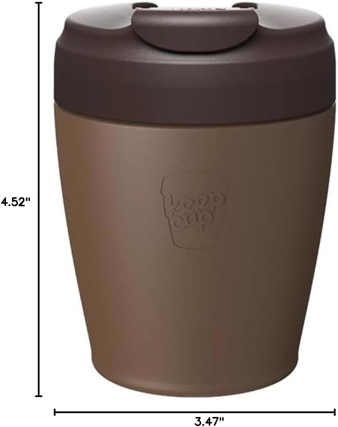 Commuter Travel Mug - Insulated Stainless Steel Reusable Coffee Cup with Spillproof Flip Lid - 16oz/454ml - Electric Blue