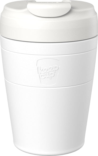 Commuter Travel Mug - Insulated Stainless Steel Reusable Coffee Cup with Spillproof Flip Lid - 16oz/454ml - Electric Blue