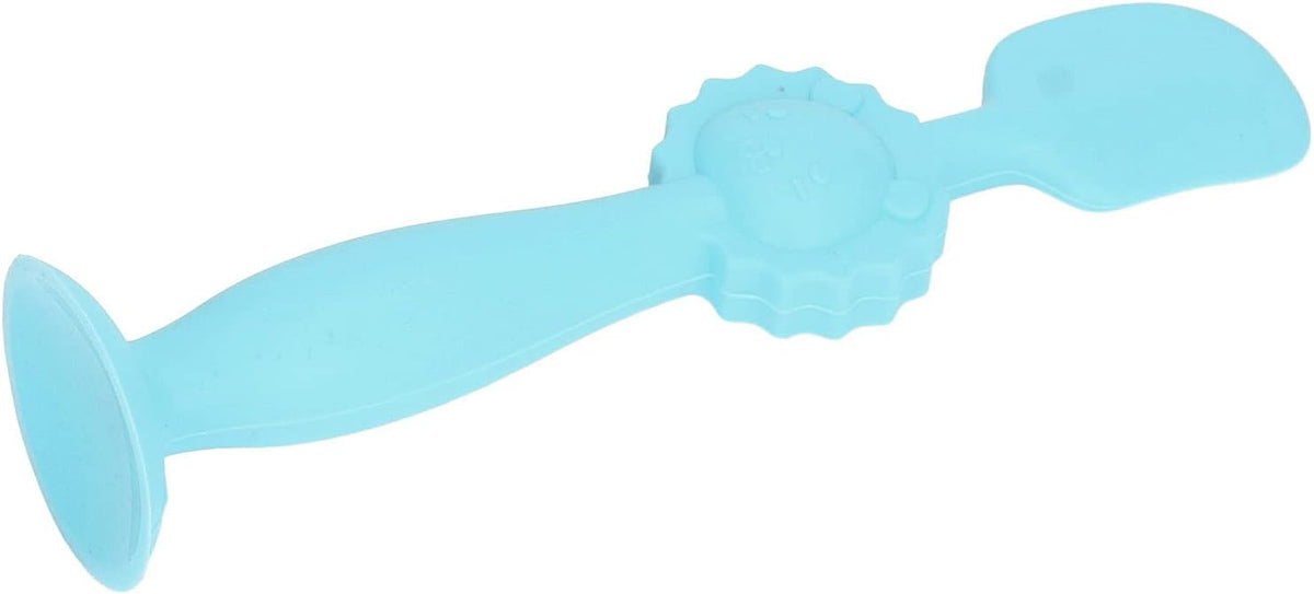 Baby Diaper Cream Spatula Soft Silicone Skin Friendly Applicator with Suction Base for Baby Butt Care Safe Gentle and Easy to Use 5.9 Inches Height (Blue)