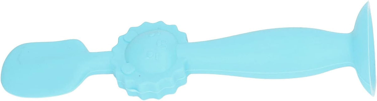 Baby Diaper Cream Spatula Soft Silicone Skin Friendly Applicator with Suction Base for Baby Butt Care Safe Gentle and Easy to Use 5.9 Inches Height (Blue)