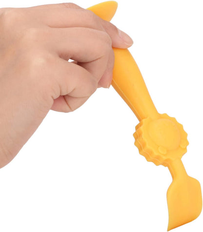 Baby Diaper Cream Spatula Soft Silicone Skin Friendly Applicator with Suction Base for Baby Butt Care Safe Gentle and Easy to Use 5.9 Inches Height (Blue)