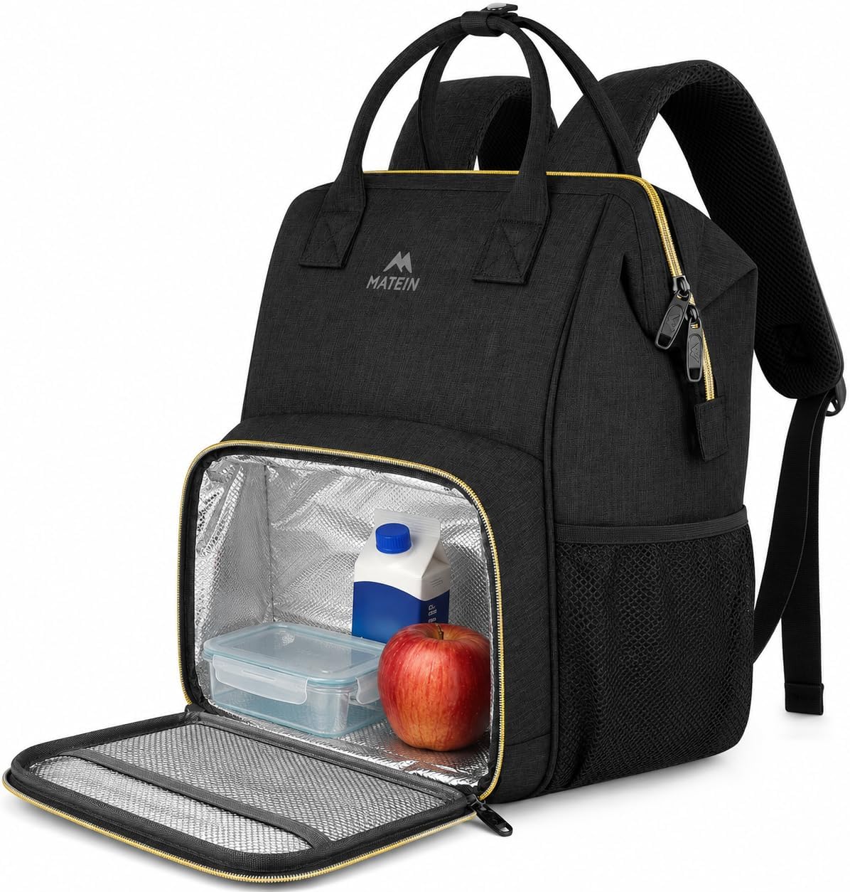 Insulated Lunch Backpack for Women, 15.6 Inch Work Laptop Backpack