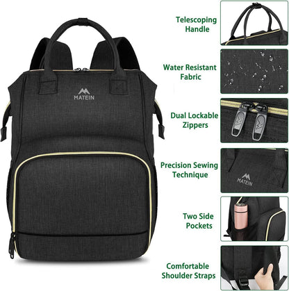 Insulated Lunch Backpack for Women, 15.6 Inch Work Laptop Backpack
