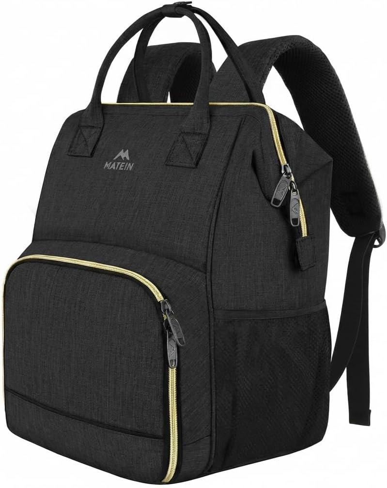 Insulated Lunch Backpack for Women, 15.6 Inch Work Laptop Backpack