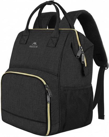 Insulated Lunch Backpack for Women, 15.6 Inch Work Laptop Backpack