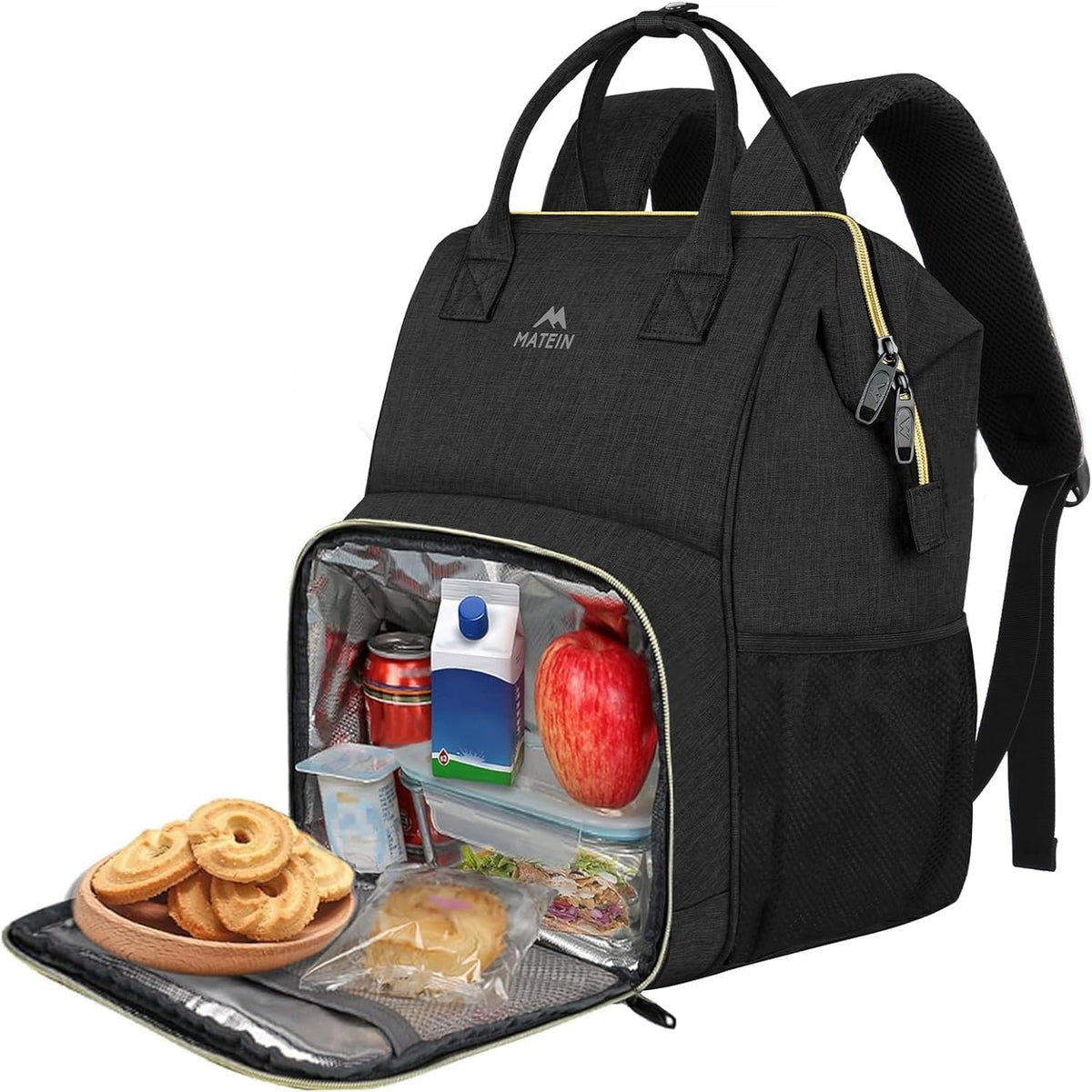Insulated Lunch Backpack for Women, 15.6 Inch Work Laptop Backpack