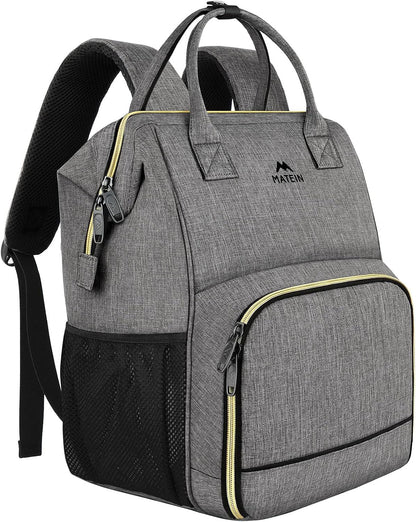 Insulated Lunch Backpack for Women, 15.6 Inch Work Laptop Backpack