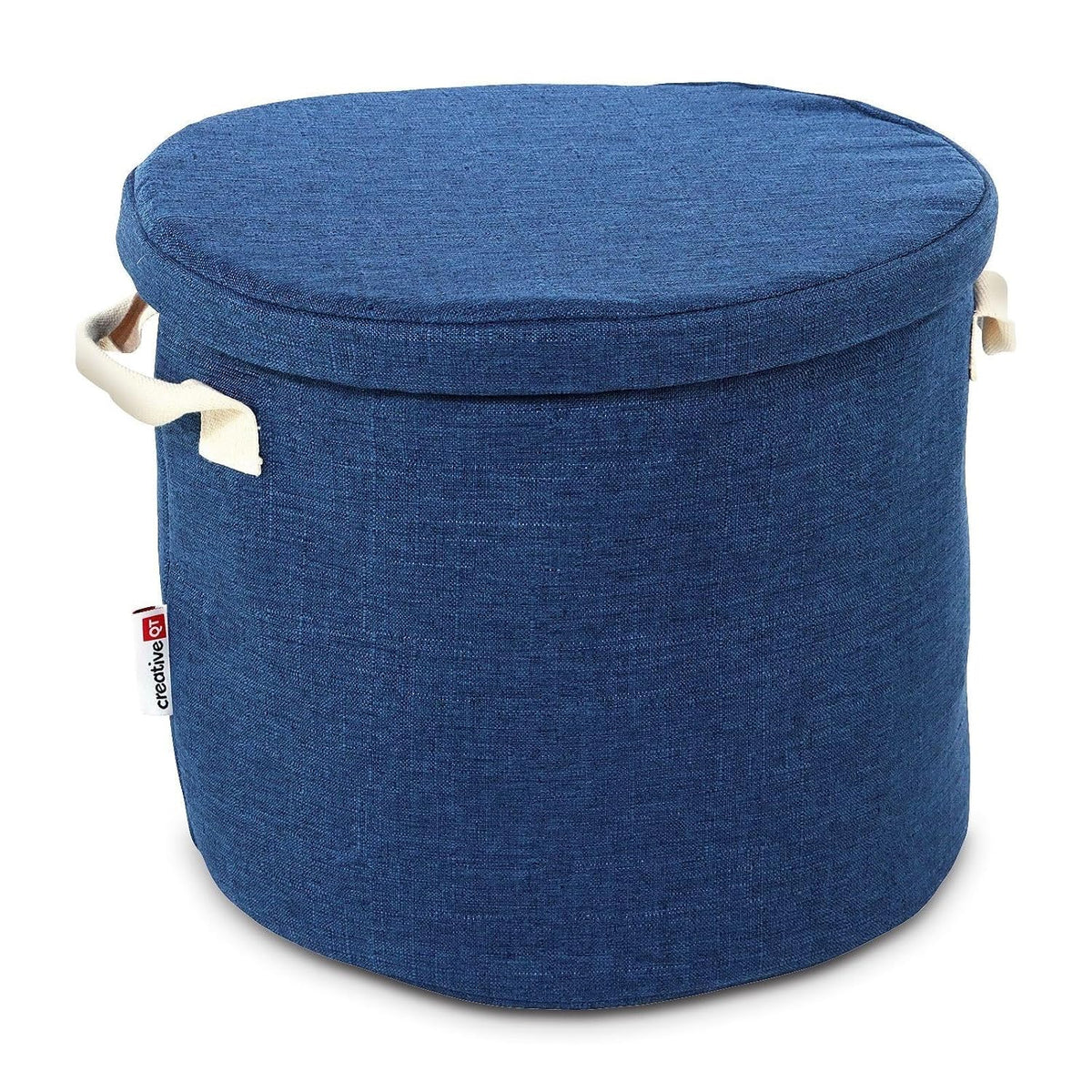 SlideAway Toy Storage Organizer & Extra Large 52" Play Mat, Collapsible Storage Bins for Building Bricks, Small Blocks, Toys, Drawstring Cleanup for Kids Playroom & Classroom, Blue