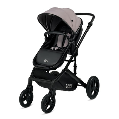 2-in-1 Foldable Baby Stroller – Newborn to Toddler Stroller with Extendable Canopy, 5-Point Harness & Large Storage Basket – One Hand Fold