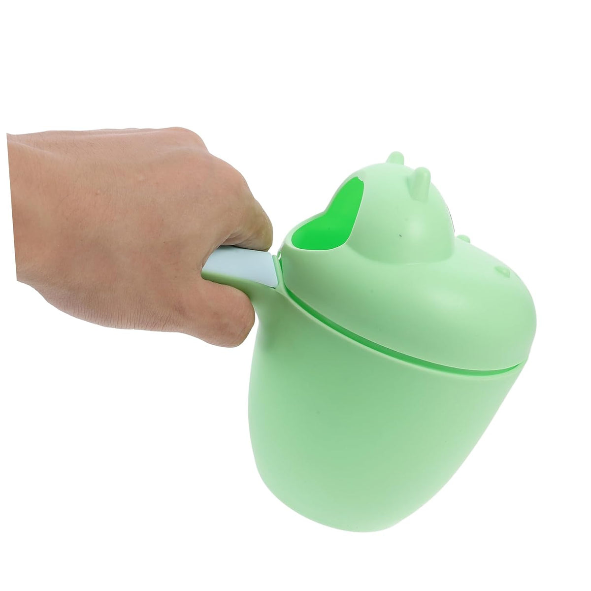 Hippo Shampoo Rinse Cup Baby Bath Cup for Hair Washing Easy-Grip Handle Water Pouring Scoop Toddler Bath Rinser for Comfortable Rinsing 7.67 X 6.29 X 3.93 in