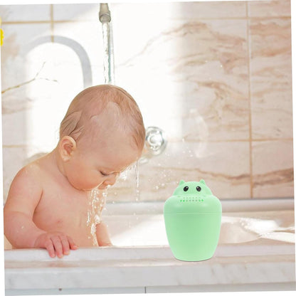 Hippo Shampoo Rinse Cup Baby Bath Cup for Hair Washing Easy-Grip Handle Water Pouring Scoop Toddler Bath Rinser for Comfortable Rinsing 7.67 X 6.29 X 3.93 in