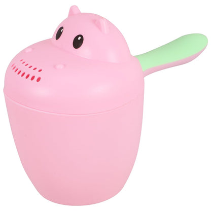 Hippo Shampoo Rinse Cup Baby Bath Cup for Hair Washing Easy-Grip Handle Water Pouring Scoop Toddler Bath Rinser for Comfortable Rinsing 7.67 X 6.29 X 3.93 in