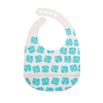 Nuby Adjustable Easy Clean Soft Silicone Bibs - 2 Pack