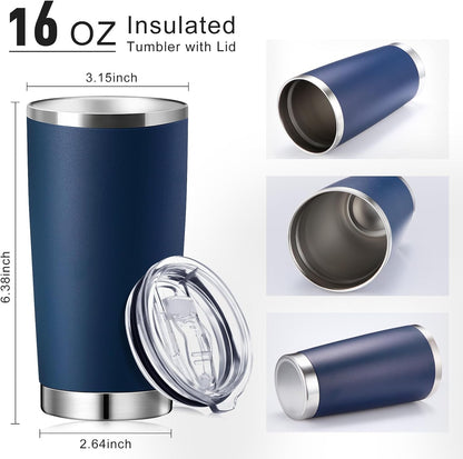 36 Pack Stainless Steel Tumblers Bulk with Lids Double Wall Vacuum Insulated Coffee Cups Blank leakproof Powder Coated Tumblers for Engraving Wedding Graduation Party Favors(20 oz,Mixed)