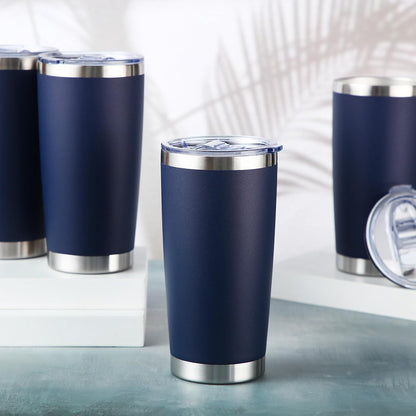 36 Pack Stainless Steel Tumblers Bulk with Lids Double Wall Vacuum Insulated Coffee Cups Blank leakproof Powder Coated Tumblers for Engraving Wedding Graduation Party Favors(20 oz,Mixed)